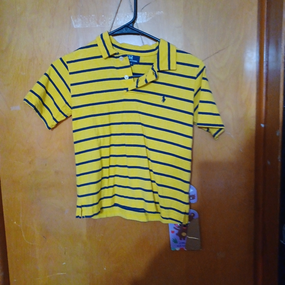 Boys Ralph Lauren size 7 yellow Polo